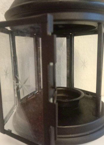 Siyah Metal Mumluk Fener - Görsel 3