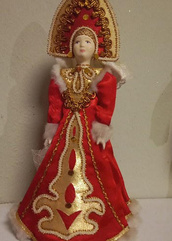 PORSELEN RUSYA KIZ GELENEKSEL BEBEK - Görsel 4