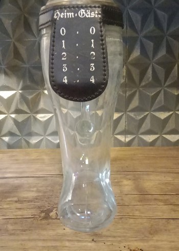 Camdan Çizme Şeklinde Antika Bardak - Görsel 2