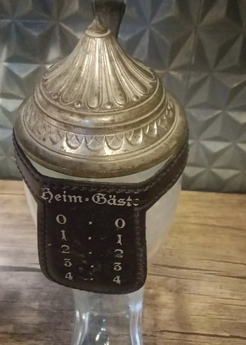 Camdan Çizme Şeklinde Antika Bardak - Görsel 3