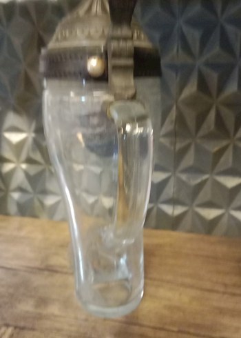 Camdan Çizme Şeklinde Antika Bardak - Görsel 5