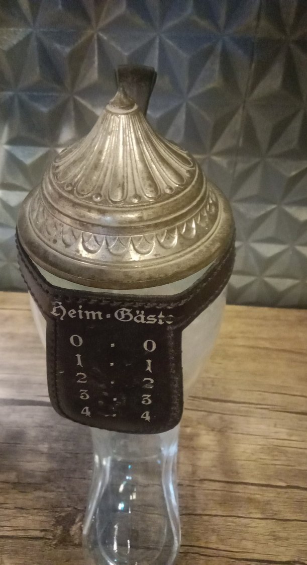 Camdan Çizme Şeklinde Antika Bardak - Görsel 3