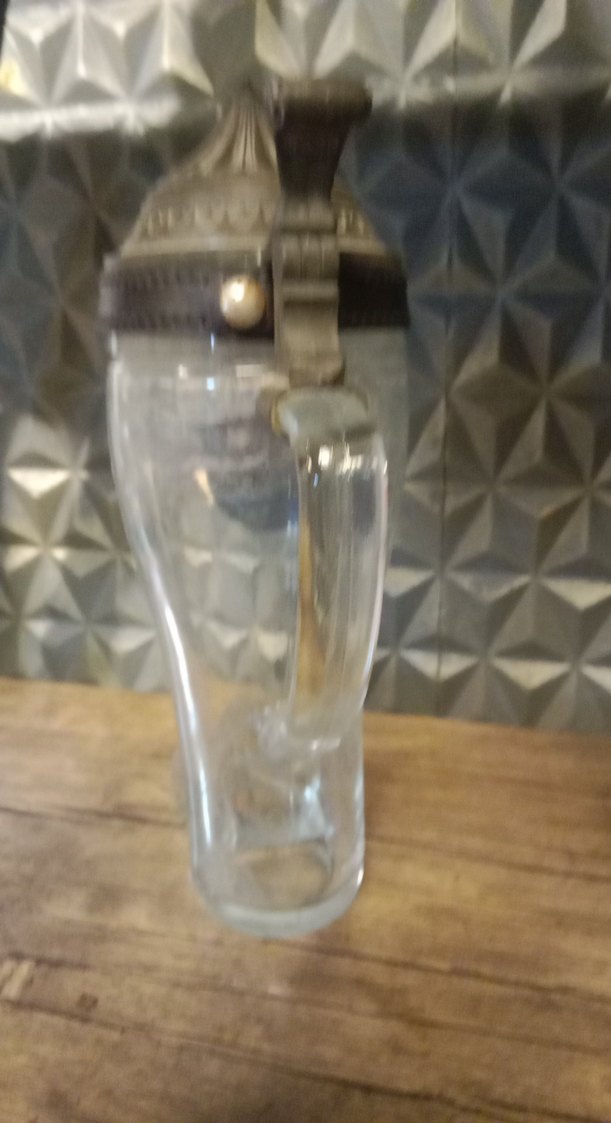 Camdan Çizme Şeklinde Antika Bardak - Görsel 5