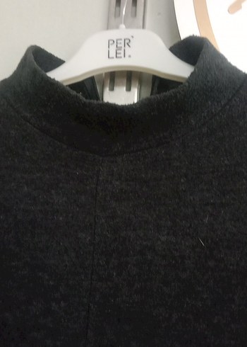 Gri Kadın Uzun Triko TULUM - Görsel 4