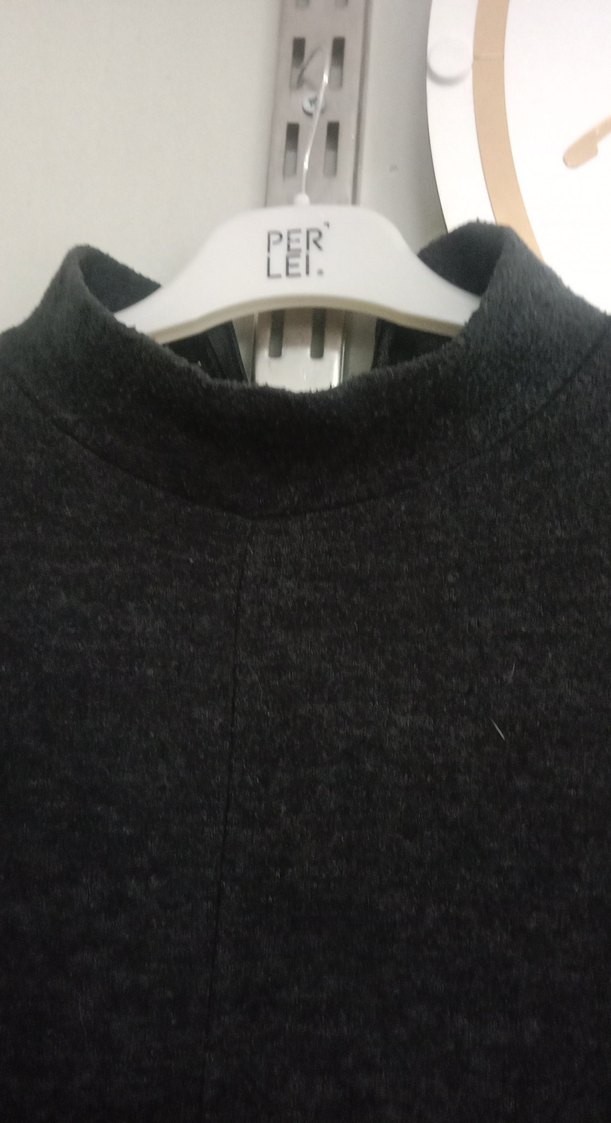 Gri Kadın Uzun Triko TULUM - Görsel 4