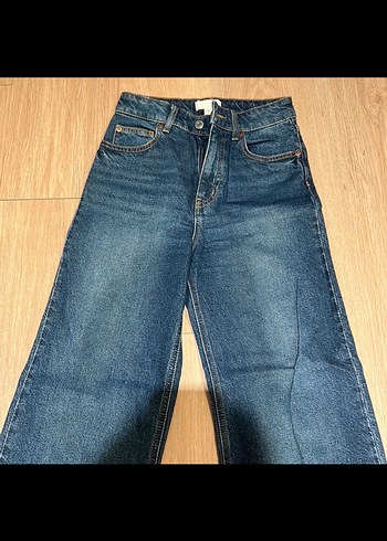 Geniş Kesim Lacivert Kot Pantolon - Görsel 2