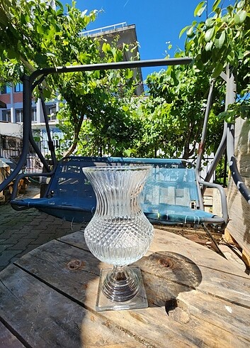 Beden Wintage vazo 25 cm şeffaf