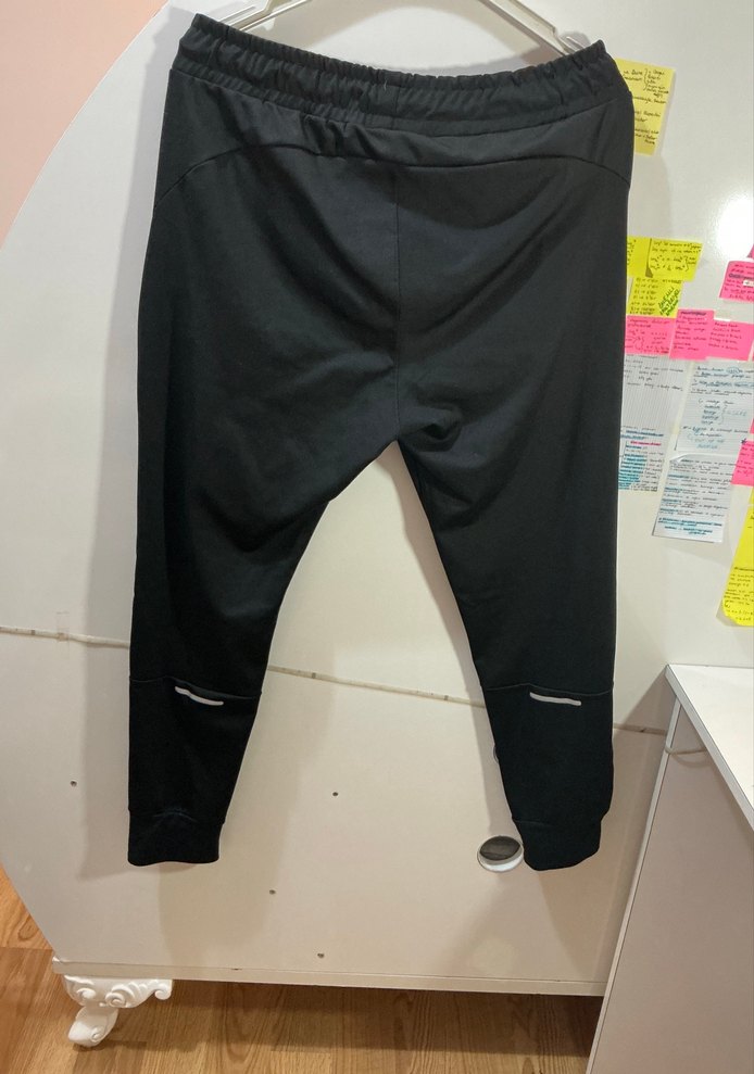 Fermuarlı Siyah Erkek Eşofman Altı - Görsel 3