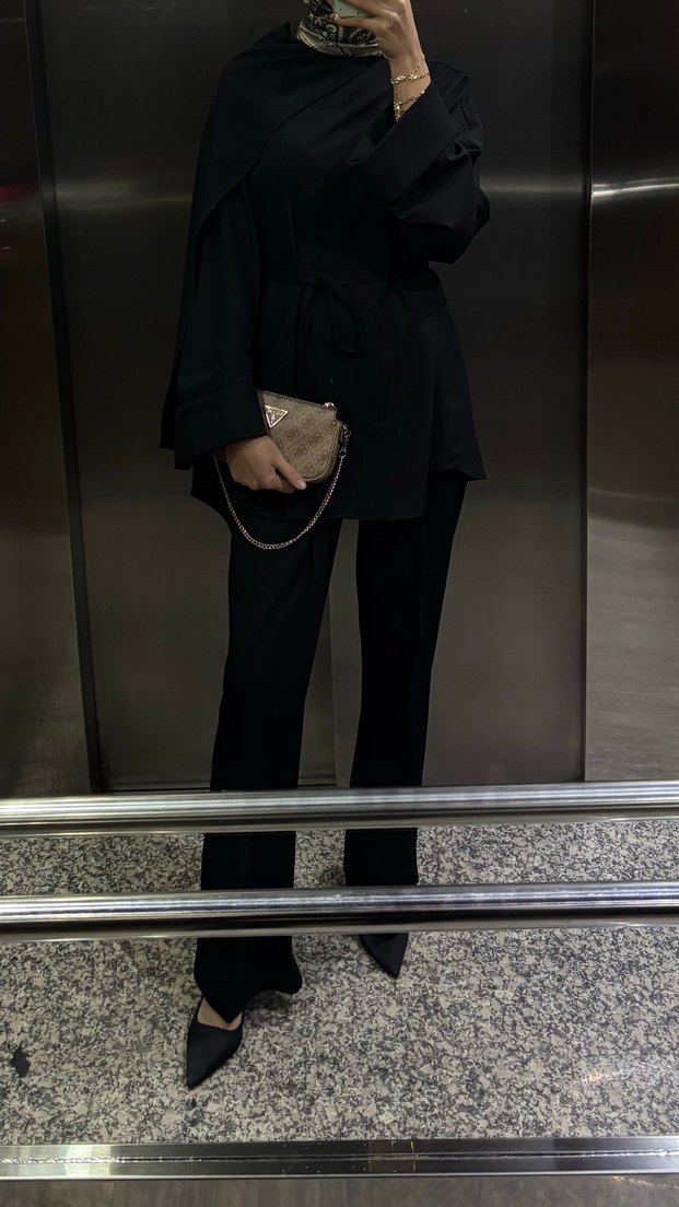 Siyah Uzun Kollu Kadın tunik Be blue marka - Görsel 2