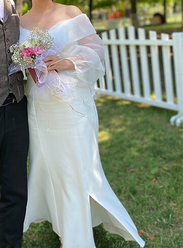 Nikah elbisesi harika sadece ikiz giyildi 1.60 boy