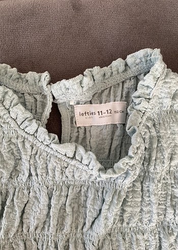 Kız Çocuk Fırfırlı Örgü Bohem Bluz - Görsel 2