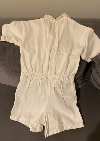 Beyaz Kısa Kollu  Tulum 9-10 yaş - Görsel 2