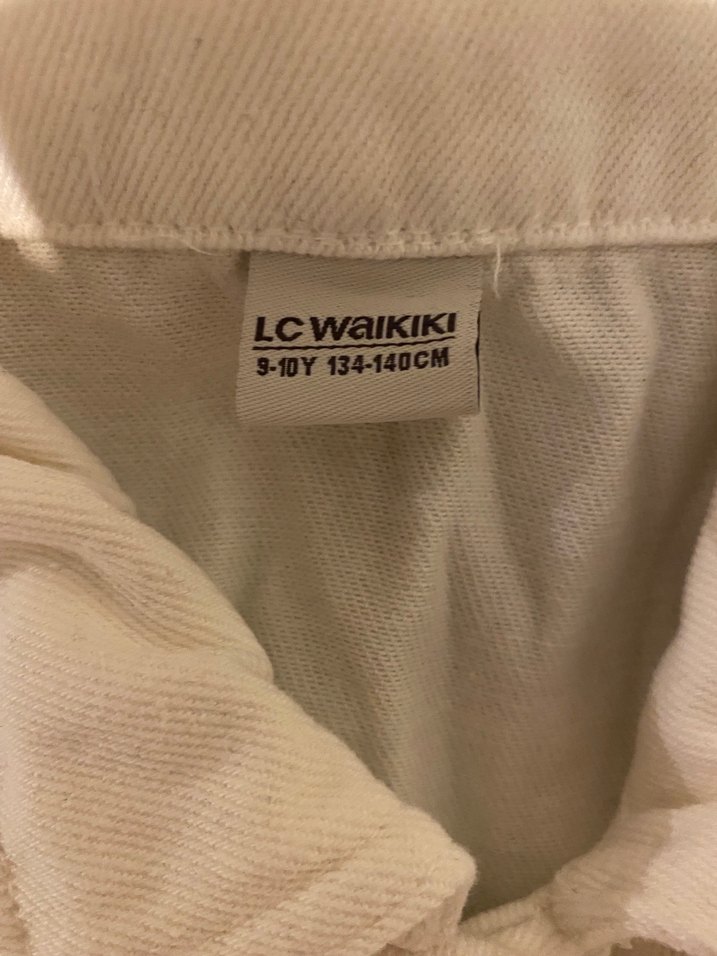 Beyaz Kısa Kollu  Tulum 9-10 yaş - Görsel 3