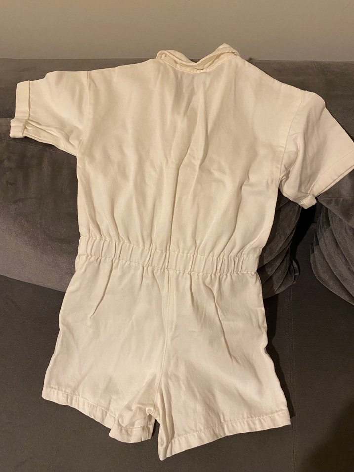 Beyaz Kısa Kollu  Tulum 9-10 yaş - Görsel 2