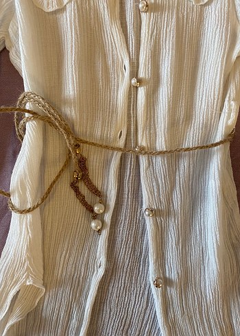 9-10 yaş kız çocuk şık gömlek - Görsel 2