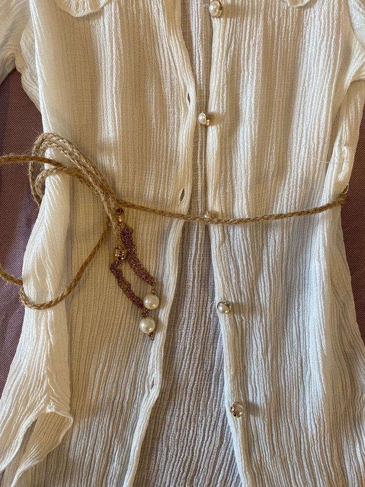 9-10 yaş kız çocuk şık gömlek - Görsel 2