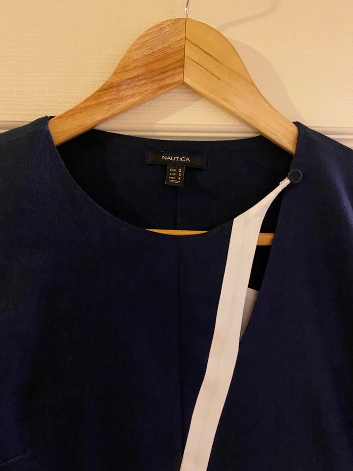 Nautica Kolsuz Lacivert Midi Tunik - Görsel 3