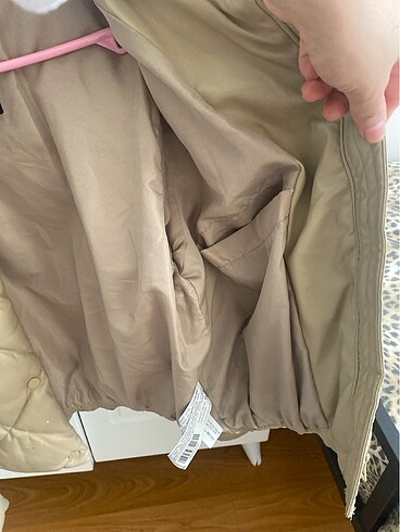 Stradivarius Şişme deri mont