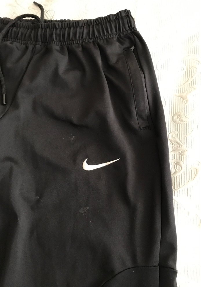 Siyah Nike Fermuarlı Erkek Eşofman Altı - Görsel 2