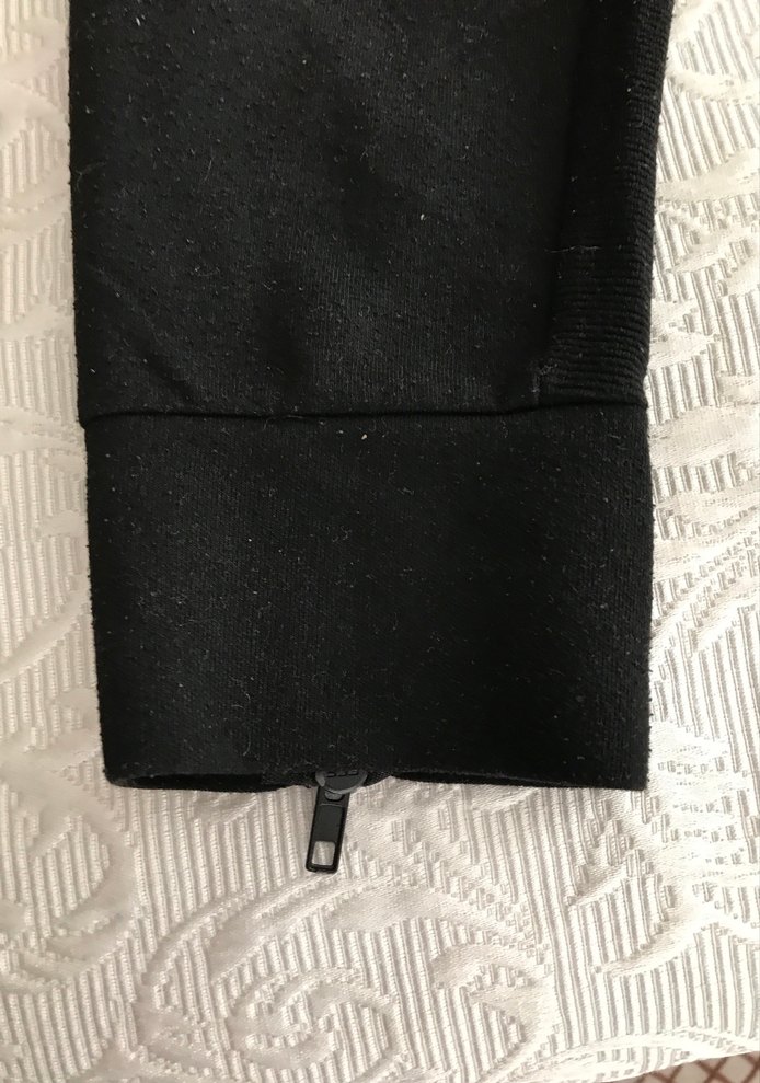 DF Siyah Fermuarlı Rahat Eşofman Altı - Görsel 3