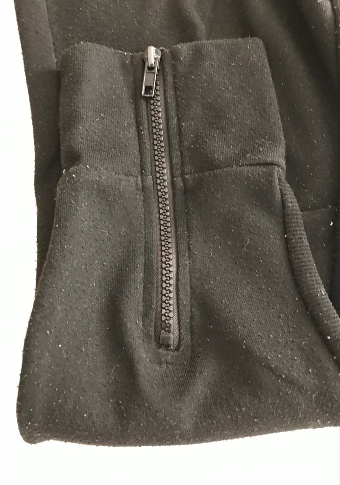 DF Siyah Fermuarlı Rahat Eşofman Altı - Görsel 4