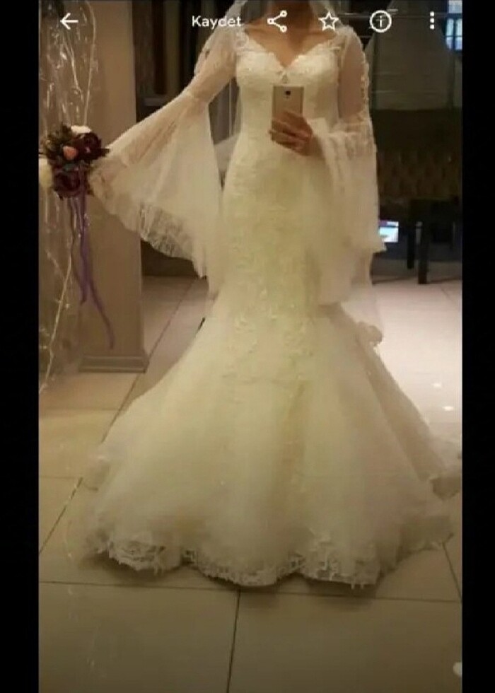 Aysira balık model gelinlik - Görsel 5