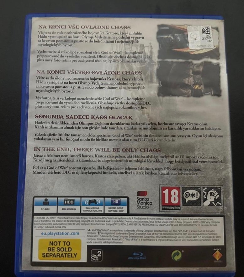 PlayStation 4 god of war 3 Türkçe - Görsel 3