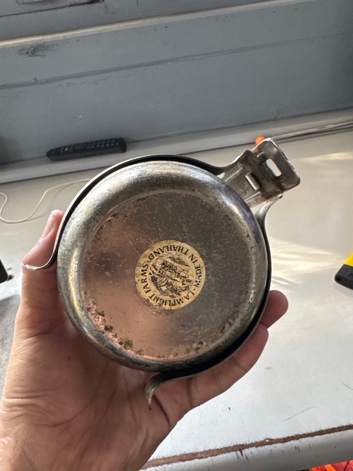 Metal Eski Gaz Lambası antika - Görsel 2