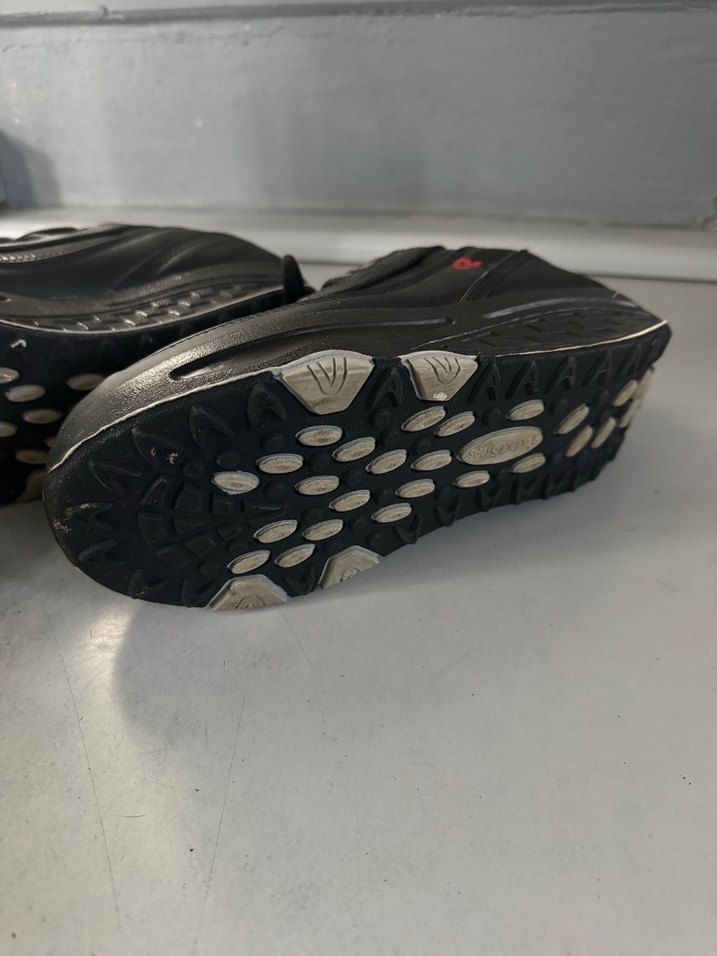 Siyah Platform Topuklu Goth Spor Ayakkabı - Görsel 2