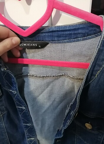 xl Beden Crop kot ceket