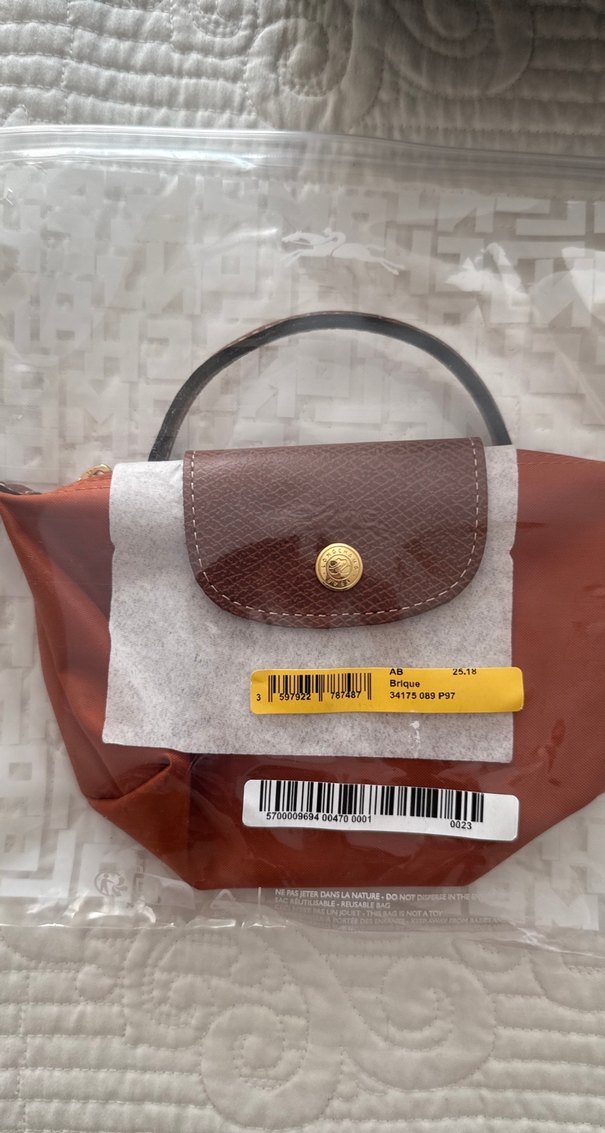 LONGCHAMP orijinal Fermuarlı Kadın El Çantası xs - Görsel 2