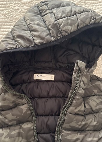 Mango Kapüşonlu Kamuflaj Desenli Erkek Yelek - Görsel 3