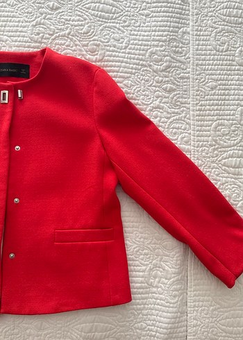Zara Kırmızı Mini Kadın Ceket - Görsel 2