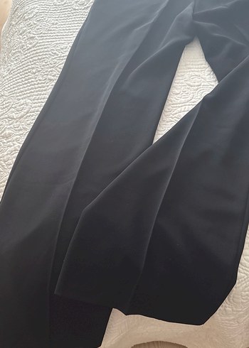 Adl Siyah Kadın bol Kumaş Pantolon - Görsel 5