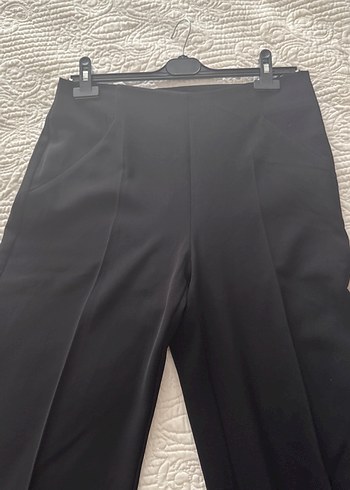 Adl Siyah Kadın bol Kumaş Pantolon - Görsel 2