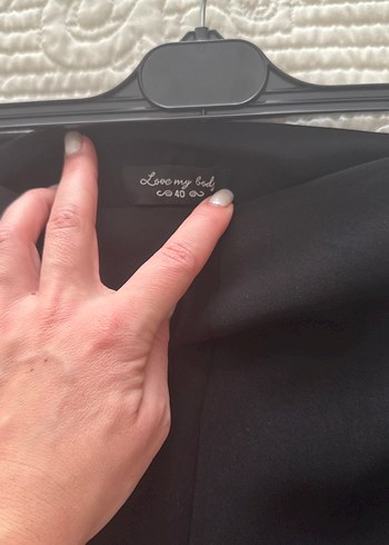 Adl Siyah Kadın bol Kumaş Pantolon - Görsel 3