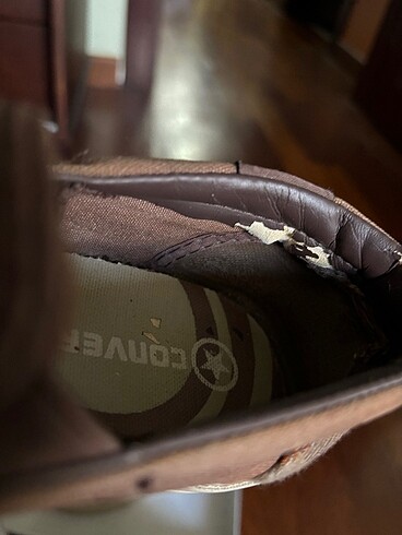 37 Beden kahverengi Renk Orijinal converse espadril ayakkabı