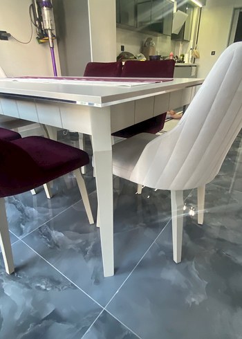 Açılabilir Yemek Masası ve 6 Sandalye