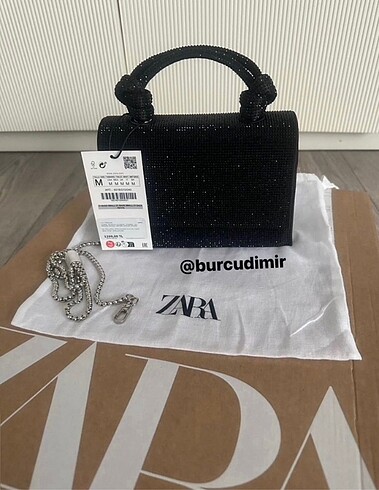 Zara Parlak Mini City Çanta
