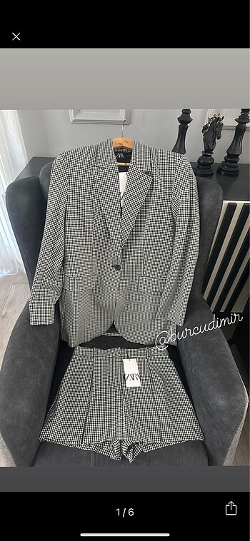 Zara Blazer ve Şort Etek Takım