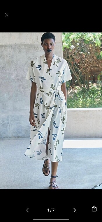 Zara Zara Zw Collection Anvelop Elbise