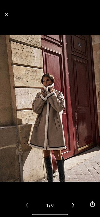 Zara Astar Detaylı Kaban