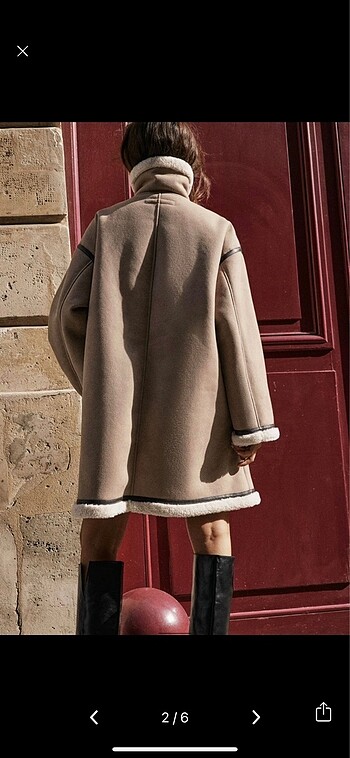 Zara Zara Astar Detaylı Kaban