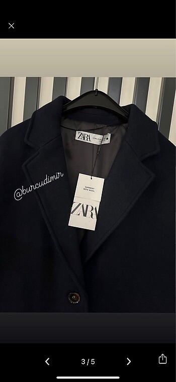 m Beden Zara Zw Collection Yün Karışımlı Kaban
