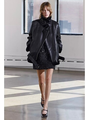 Zara Zara Zw Collection 2025 Çift Yüzlü Biker Ceket