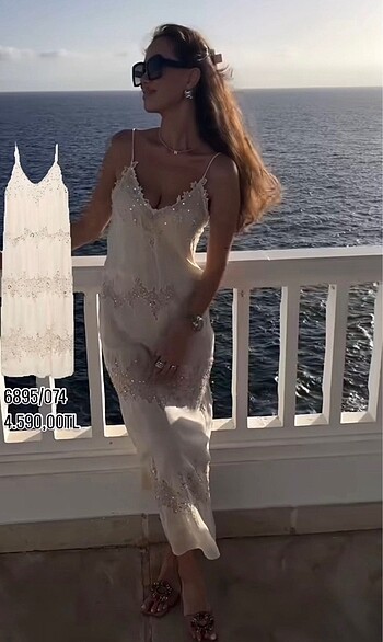 xs Beden ten rengi Renk Zara Dantel İşlemeli Payetli Pullu Elbise