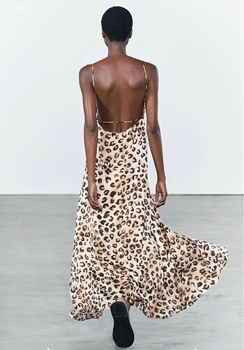 Zara Zara Leopar Elbise