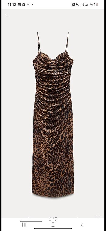 Zara Zara Leopar Elbise