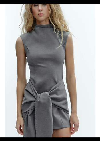 Zara Bağlamalı Viral Elbise - Görsel 3