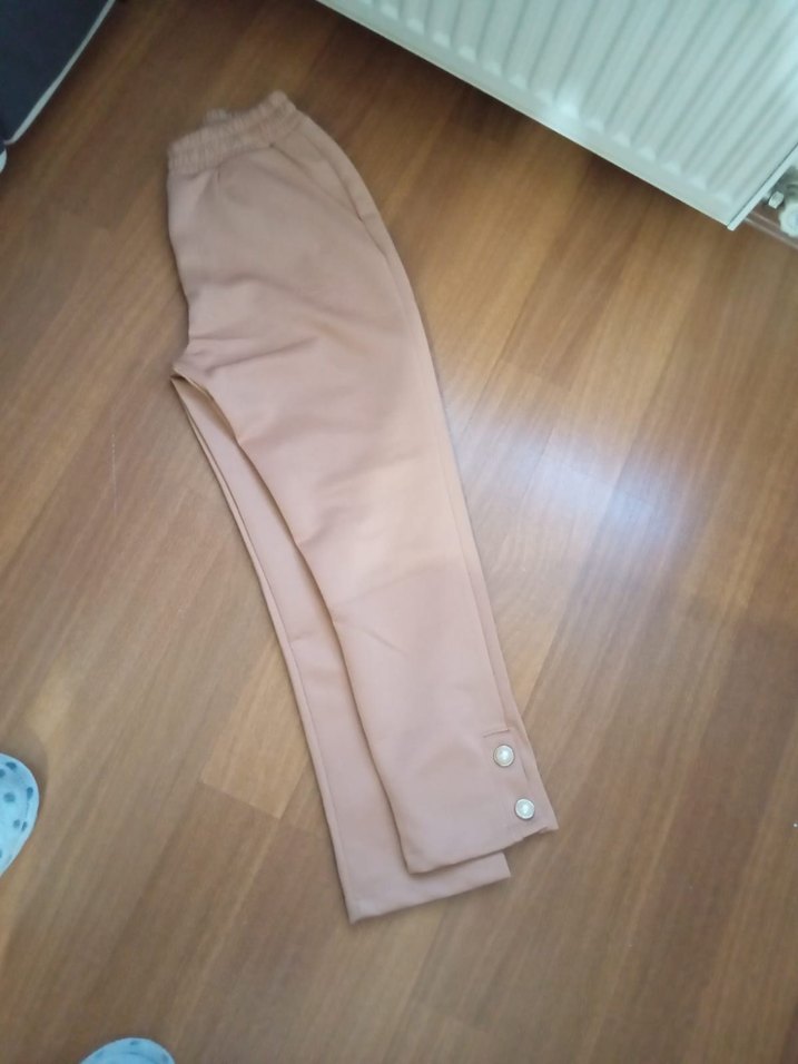 Bej Kapüşonlu Rahat Sweatshirt alt üst takım — görsel 7/8